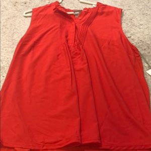 Orange tank with tags